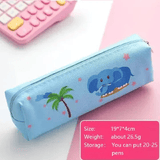 Large Capacity Cute Pen Bag Pouch PU Leather Durable Case for Students Multi