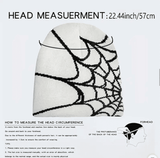Gothic Spider Web Jacquard Beanie: Y2K Knitted Warm Hip Hop Cap