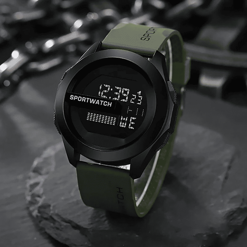 Men's Waterproof Digital Sport Watch with LED Luminous Display