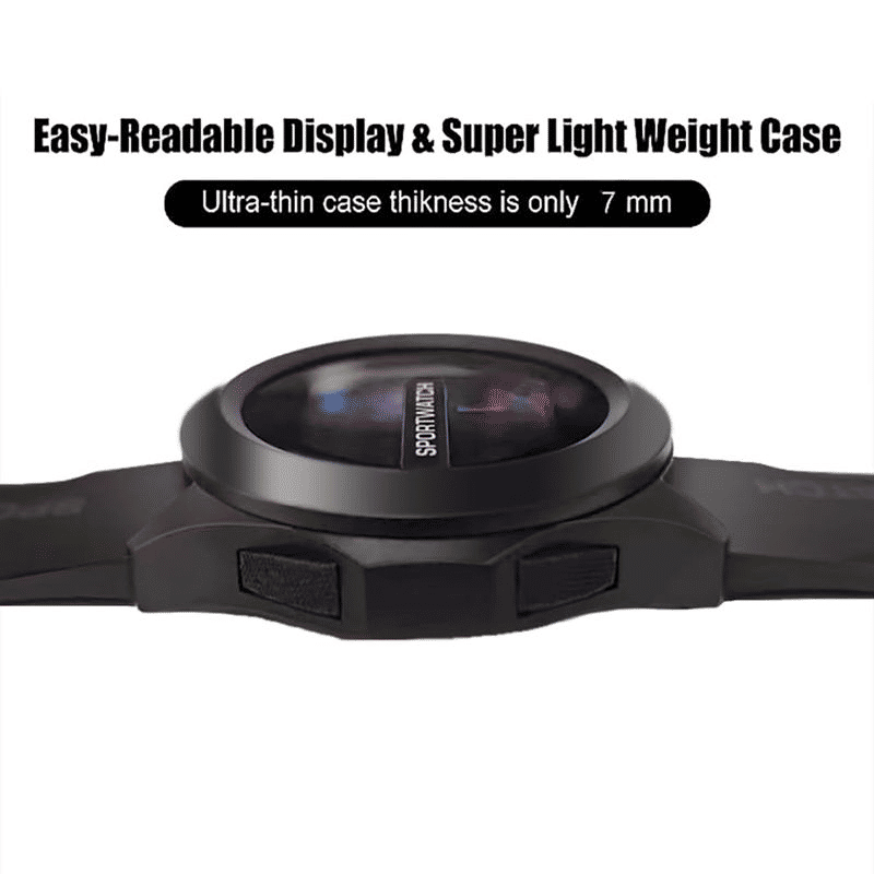 Men's Waterproof Digital Sport Watch with LED Luminous Display