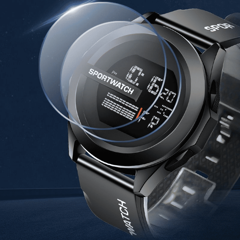 Men's Waterproof Digital Sport Watch with LED Luminous Display
