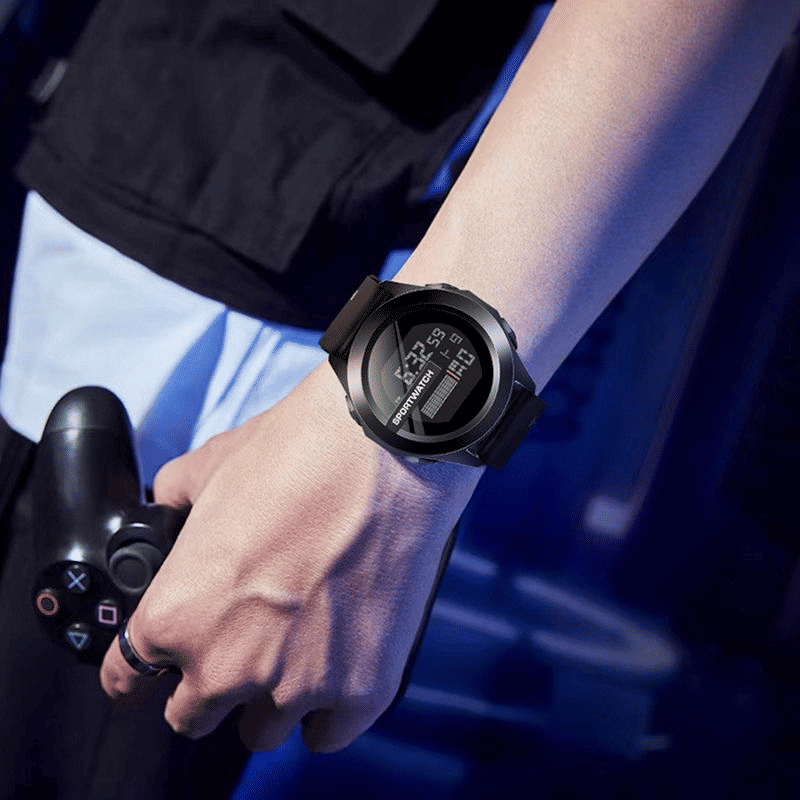 Men's Waterproof Digital Sport Watch with LED Luminous Display