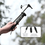 West Biking MTB Bicycle Pump 80 PSI Manual Air Inflator Black