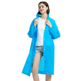 Non-Disposable Thickened Frosted Waterproof Hiking Raincoat for Men Women Children Black