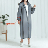 Non-Disposable Thickened Frosted Waterproof Hiking Raincoat for Men Women Children Black