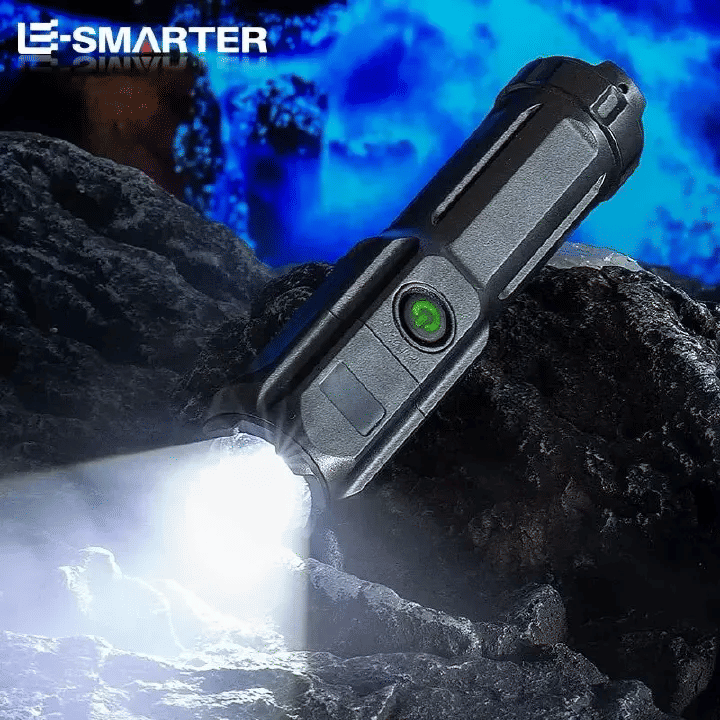 4 Mode LED Flashlight Telescopic Zoom Tactical Torch USB Rechargeable 800LM Camping Spotlight