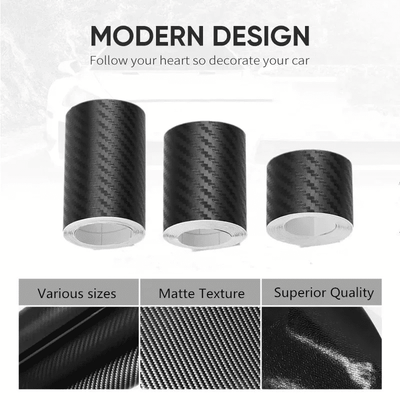 3D Carbon Fiber Vinyl Wrap Film for Automotive Styling 127x30cm