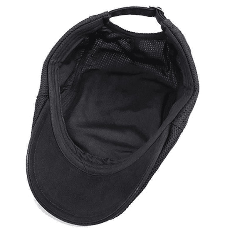 Men's Breathable Cotton Cabbie Flat Cap - Stylish Newsboy Beret Ivy Hat