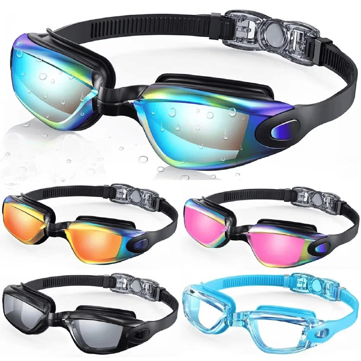 Swimming Goggles Professional 100% UV Protection Anti-fog No Leaking for Adult Men Women