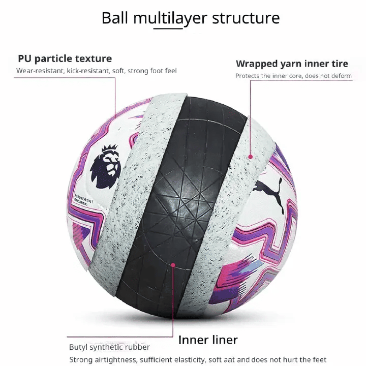 Size 5 PU Leather Soccer Ball Premier League Inspired Match Football