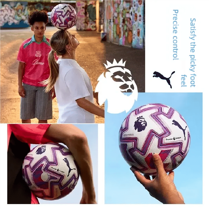 Size 5 PU Leather Soccer Ball Premier League Inspired Match Football