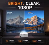 V318 Smart Projector 400 ANSI 1080P 4K Support Android 11 WiFi 6 Bluetooth Auto Focus