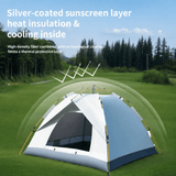 Instant Pop Up Camping Tent 2m x 2m 3-4 Person Waterproof Windproof
