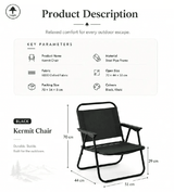 Portable Foldable Beach Kemet Chair Oxford Large Outdoor Camping Furniture