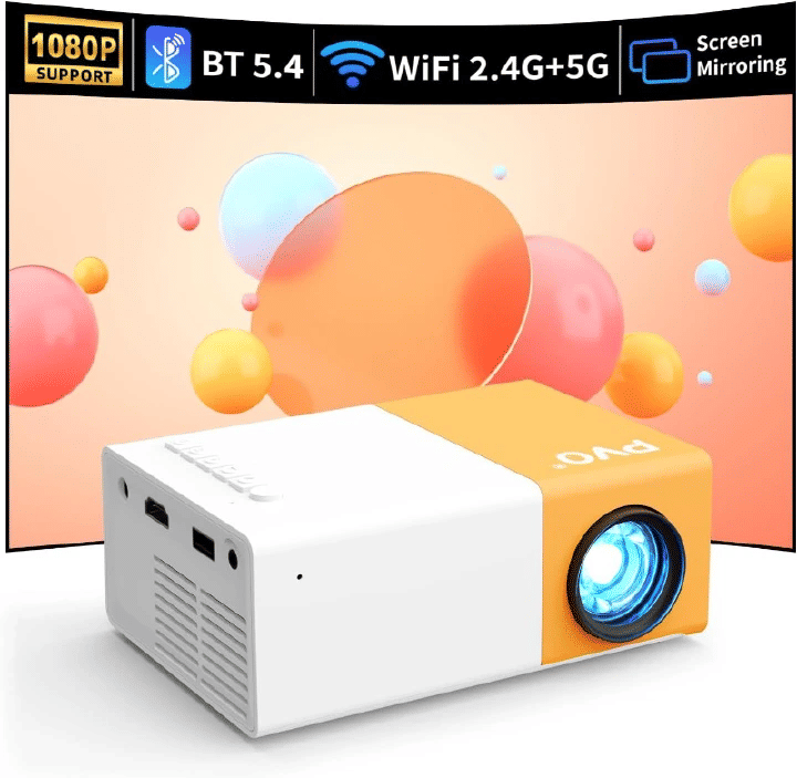 Mini Portable LED LCD Projector 1080P WiFi HDMI USB AV SD