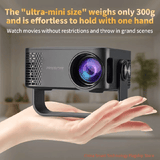 Portable Projector 200 ANSI Lumens Native 720P 1080P 4K Support WiFi Bluetooth Auto Keystone