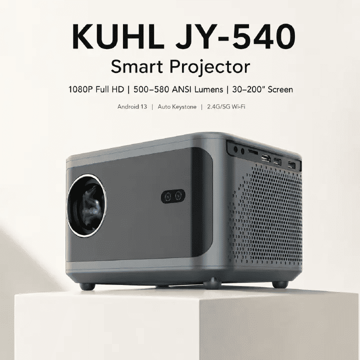 JY-540 Android 13 LED Projector 1080P Full HD WiFi 5G Auto Keystone