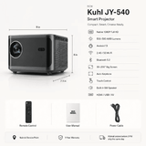 JY-540 Android 13 LED Projector 1080P Full HD WiFi 5G Auto Keystone