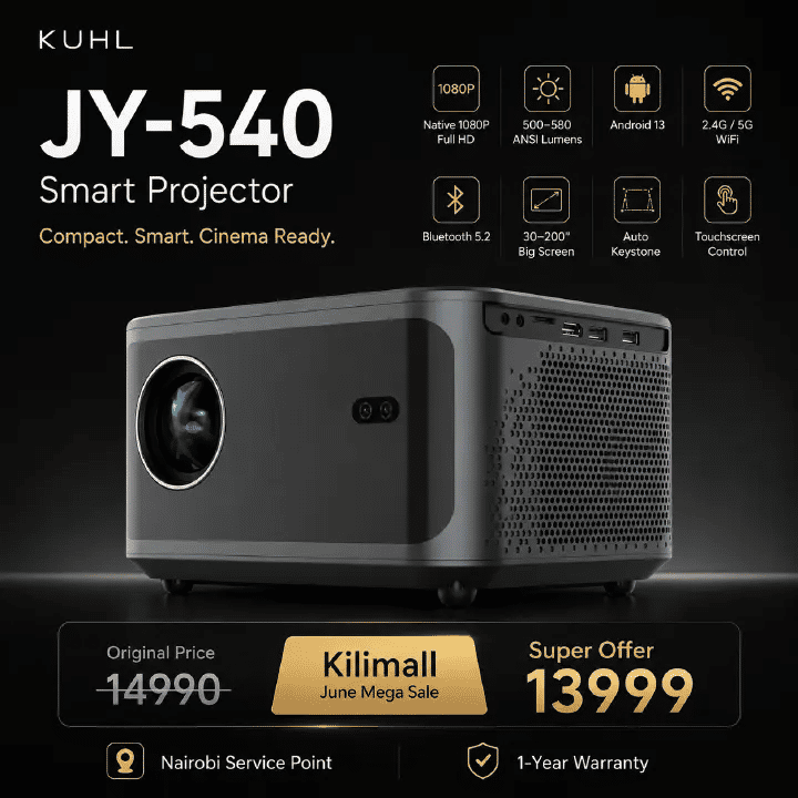 JY-540 Android 13 LED Projector 1080P Full HD WiFi 5G Auto Keystone
