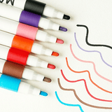 Kids Acrylic Paint Marker Pens Set 12 Colors Waterproof Art Markers for Rock Ceramic Glass Wood