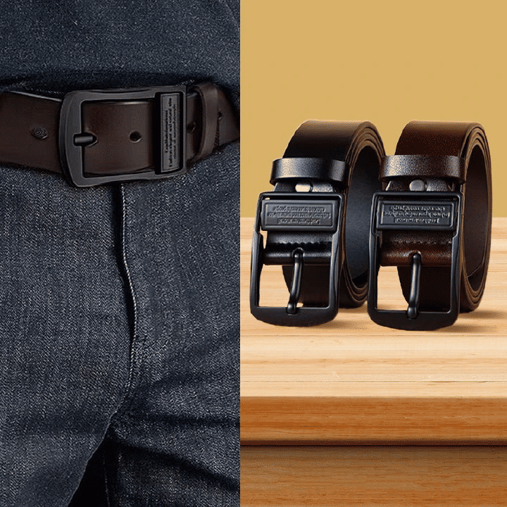 Men's Needle Buckle Belt Retro Casual Business PU Leather Minimalist Design 47-51 Inch