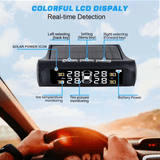 Generic Wireless Solar TPMS with 4 External Sensors and LCD Display