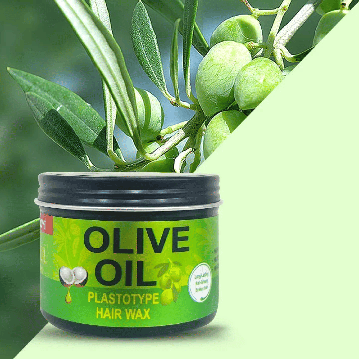 Aoyi Plastotype Olive Oil Hair Edge Control Wax 5.07 fl oz Professional Salon Curly Hairstyle Infused with Coconut Oil
