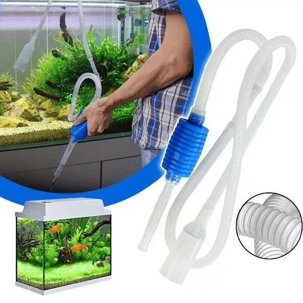Aquarium Water Changer Pump Fish Tank Syphon Vacuum Gravel Cleaner Semi-automatic Change