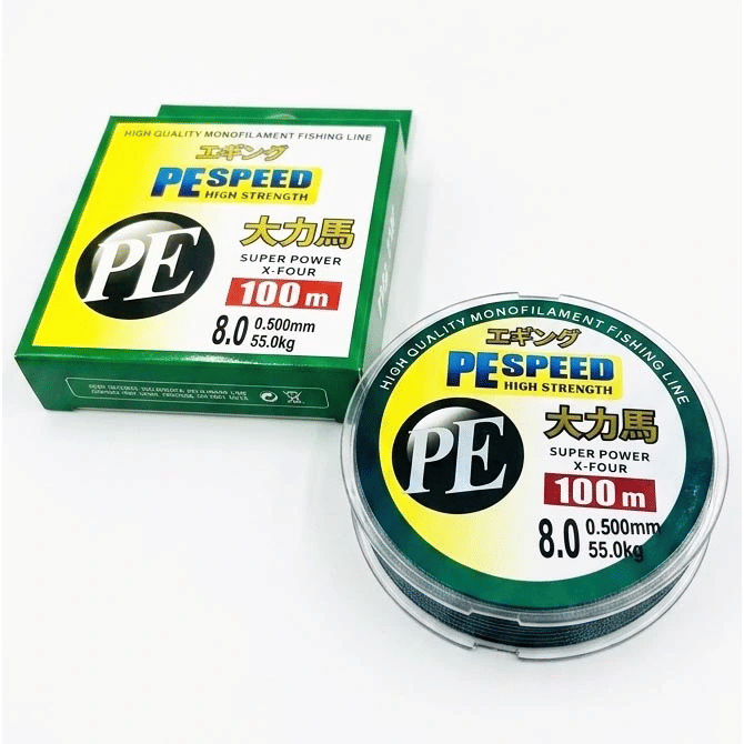 PE Speed 100M 0.5mm 55KG High Quality Nylon Monofilament Fishing Line Speed High Strength Super Power X-Four Braided Wire