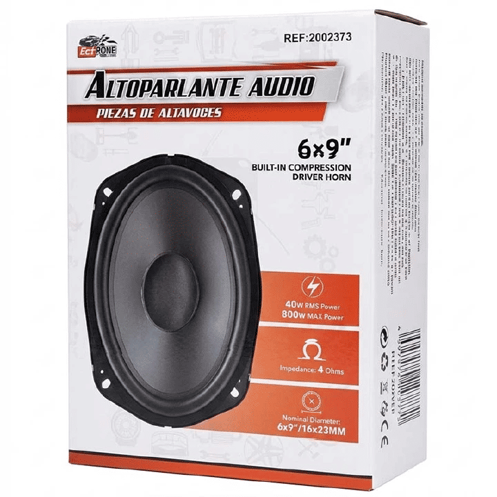 6x9 Inch Car Speaker 800W Max Power Universal Automotive Audio Music Stereo Magnetic HiFi Component Built-In Compression Driver Horn