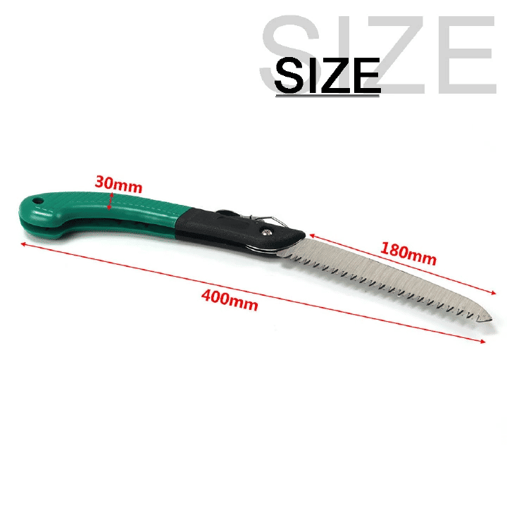 Folding Pruning Saw 7" Portable Hand Tool Cutting Branch Trimming Garden Kit Three-Edged Sharpen Teeth