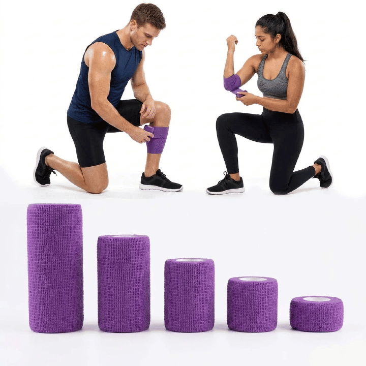 Elastic Self-Adhesive Wrap Bandage Breathable Cloth Sports Tape First Aid Athletic Medical