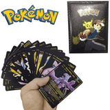 10pcs Black Gold Foil Anime Cartoon TCG Cards Pack English Version