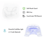 Glorysmile 5 Blue LED Teeth Whitening Kit 35% Carbamide Peroxide Gel 3 Syringes Home Dental Bleaching