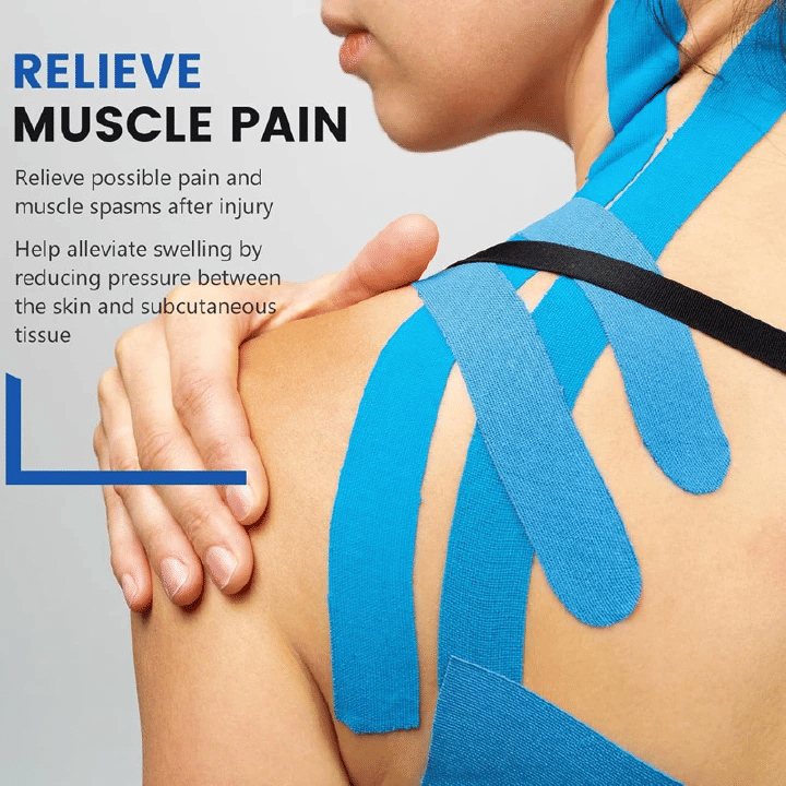 Kinesiology Tape 5cm x 5m Cotton Spandex Athletic Muscle Support for Knee Ankle Shoulder