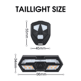 Smart Bicycle Turn Signal Light Wireless Remote Control Rechargeable Bike Rear Lamp