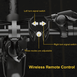 Wireless Remote Control Bike Tail Light USB Rechargeable Waterproof