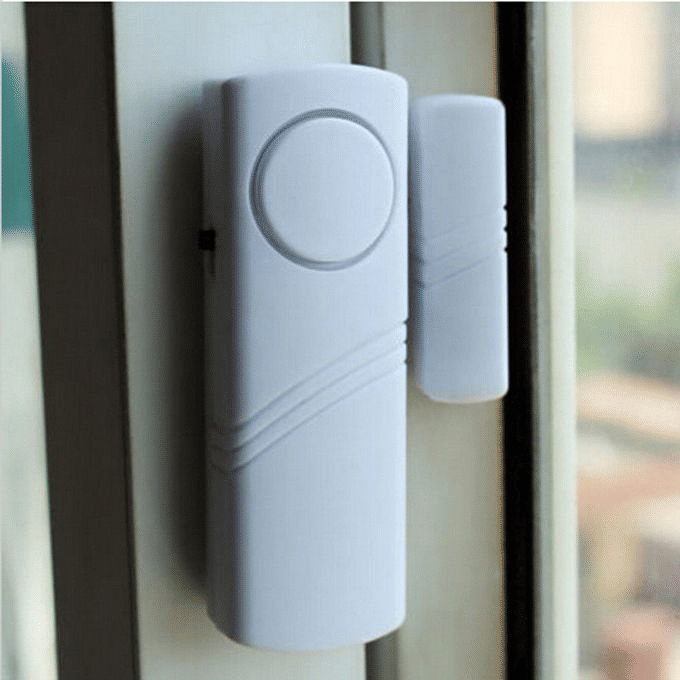 Wireless Door Window Security Alarm Magnetic Sensor 80dB White