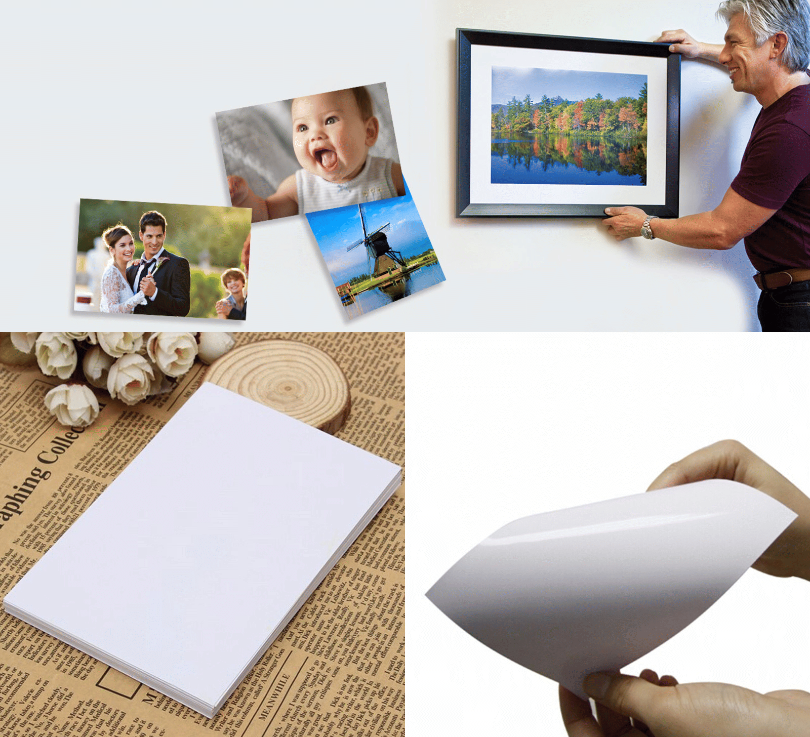 Photo Paper Premium RC High Glossy 4x6 Inch 100 Sheets