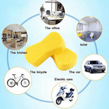 Car Wash Sponge Auto Windshield Soft Perforated Yellow Washing Pad
