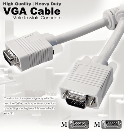 Premium VGA Male to Male Cable 1.5m Super Thick