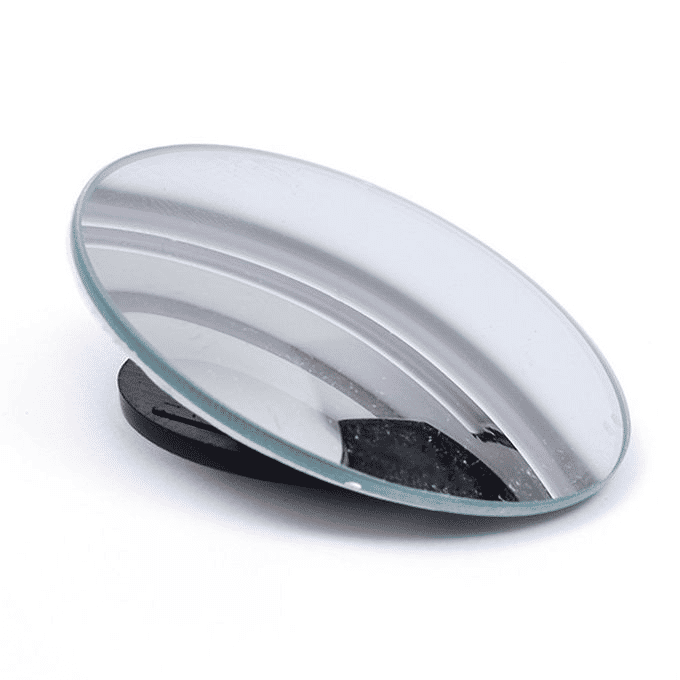 HD Borderless Circular Blind Spot Car Mirror 5cm Silver