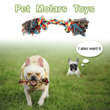 Kilimall Braided Cotton Rope Bone Dog Toy 25cm