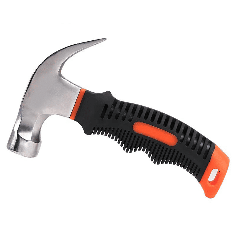 Small Claw Hammer Carbon Steel Round Head Plastic Handle Tool
