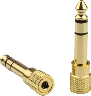 6.5mm Male to 3.5mm Female Audio Adapter Gold Plated
