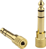 6.5mm Male to 3.5mm Female Audio Adapter Gold Plated