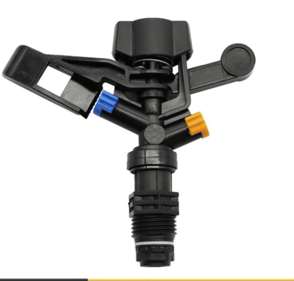 Black Plastic Impact Farm Irrigation Sprinkler Adjustable 0-360 Pattern