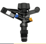 Black Plastic Impact Farm Irrigation Sprinkler Adjustable 0-360 Pattern
