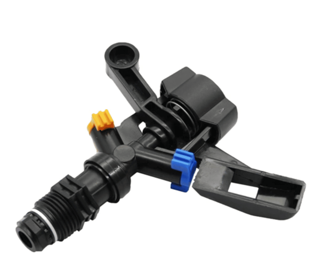 Black Plastic Impact Farm Irrigation Sprinkler Adjustable 0-360 Pattern