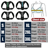 SPOSAFE Adjustable Back Shoulder Posture Corrector Belt Clavicle Spine Support